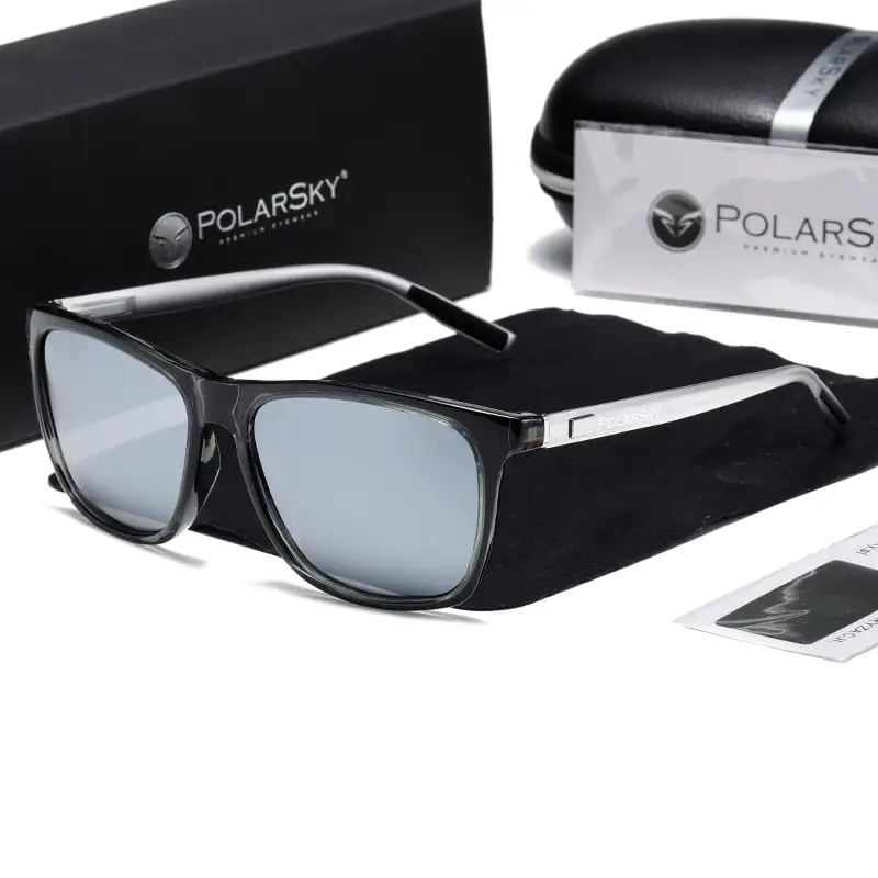 Okulary przeciwsłoneczne aluminiowe UV400 PolarSky w zestawie