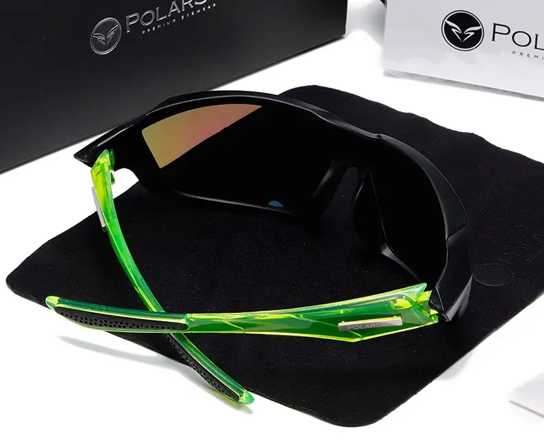 Okulary sportowe PREMIUM POLARIZED rower PolarSky w zestawie — 3
