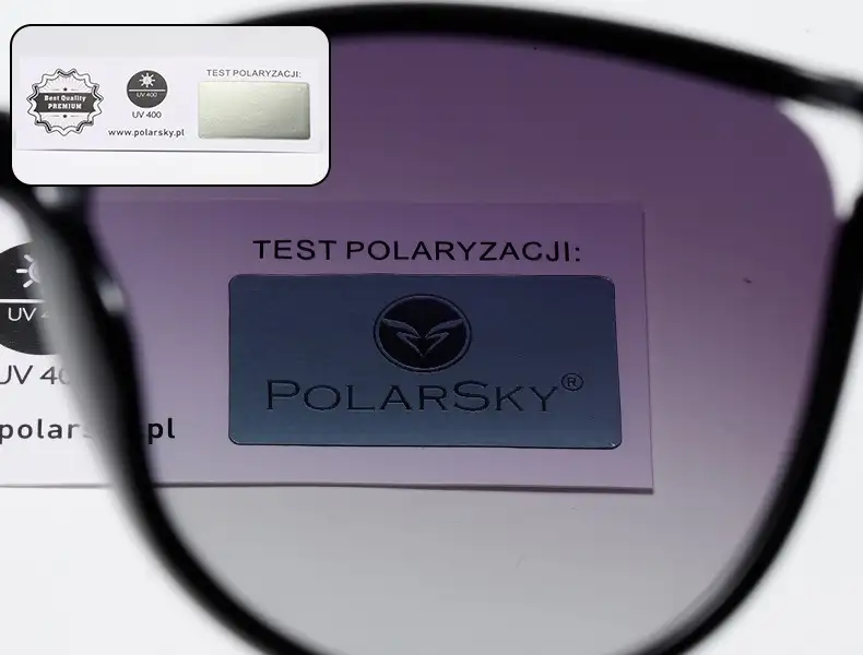 Okulary przeciwsłoneczne kocie z kryształkami PolarSky (245) — 7