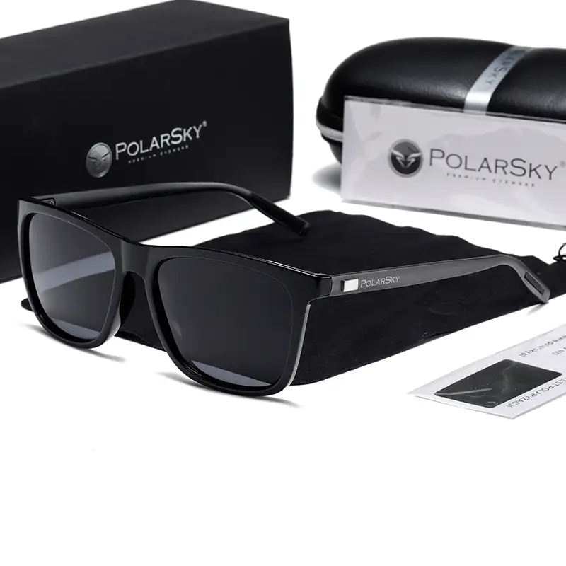 Okulary przeciwsłoneczne aluminiowe UV400 PolarSky w zestawie