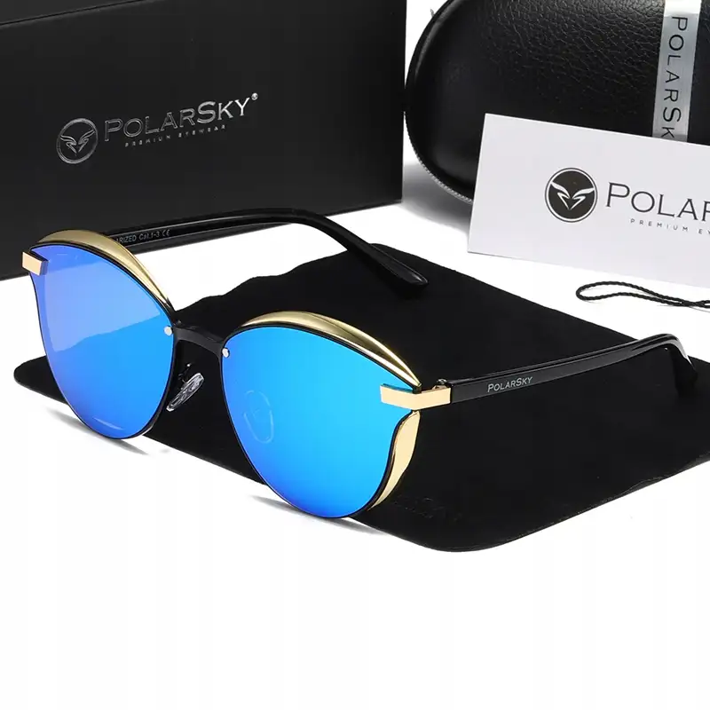 Okulary przeciwsłoneczne z polaryzacją UV400 damskie muchy PolarSky — 12