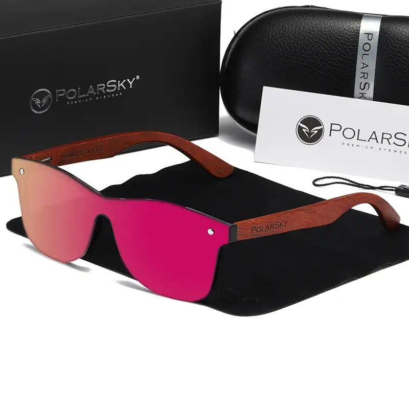 OKULARY Z POLARYZACJĄ UV400 drewniane POLARSKY