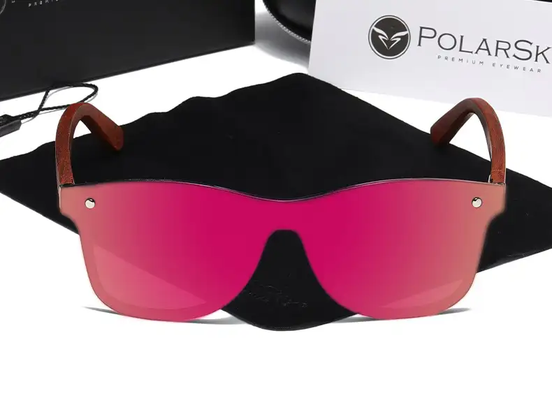 OKULARY Z POLARYZACJĄ UV400 drewniane POLARSKY — 2