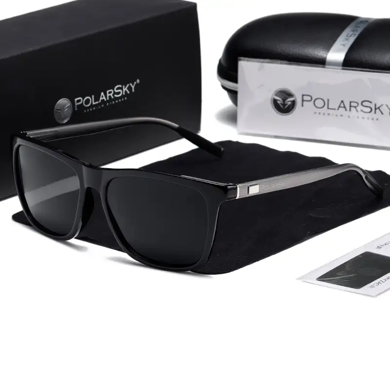 Okulary przeciwsłoneczne aluminiowe UV400 PolarSky w zestawie