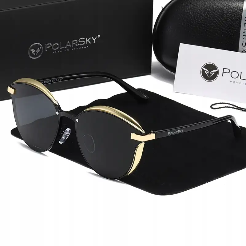 Okulary POLARSKY z polaryzacją UV400 damskie muchy