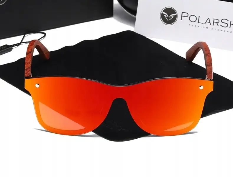 OKULARY Z POLARYZACJĄ UV400 drewniane POLARSKY — 2