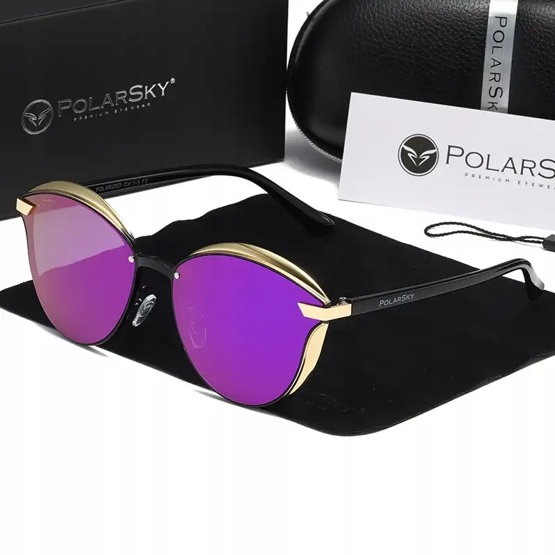 Okulary przeciwsłoneczne z polaryzacją UV400 damskie muchy PolarSky — 12