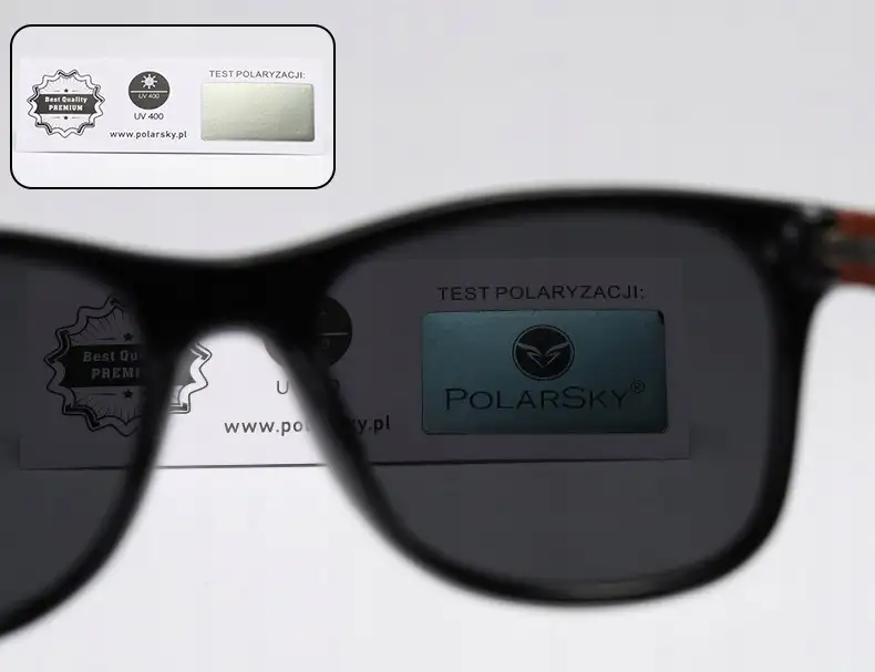OKULARY Z POLARYZACJĄ UV400 drewniane POLARSKY — 5