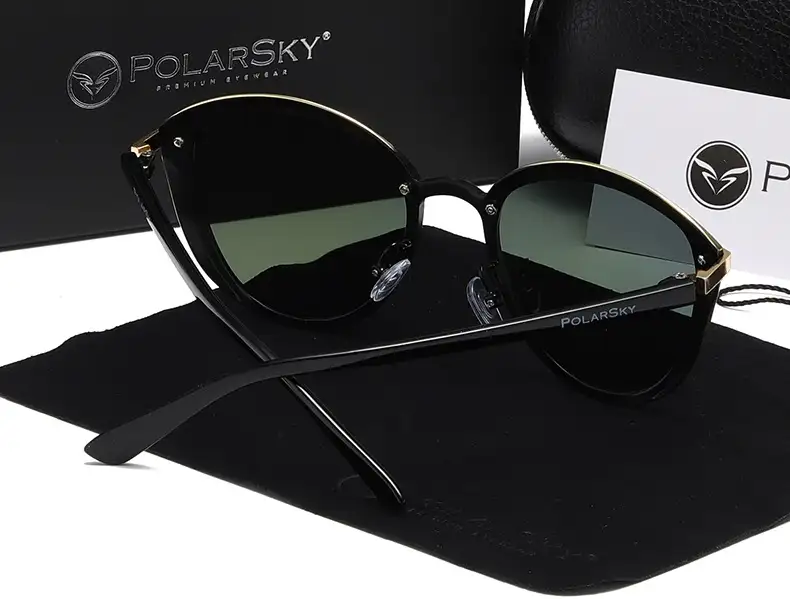 Okulary przeciwsłoneczne z polaryzacją UV400 damskie muchy PolarSky — 14