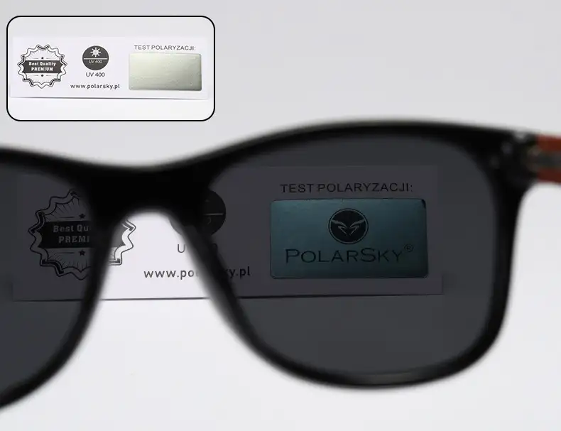 OKULARY Z POLARYZACJĄ UV400 drewniane POLARSKY — 5