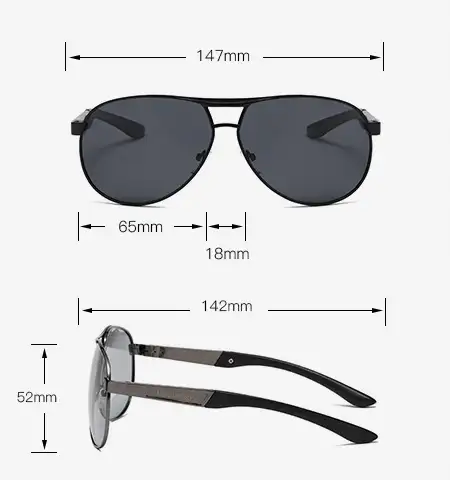 Okulary Nightvision POLARSKY premium AVIATOR do jazdy nocą ZESTAW — 4