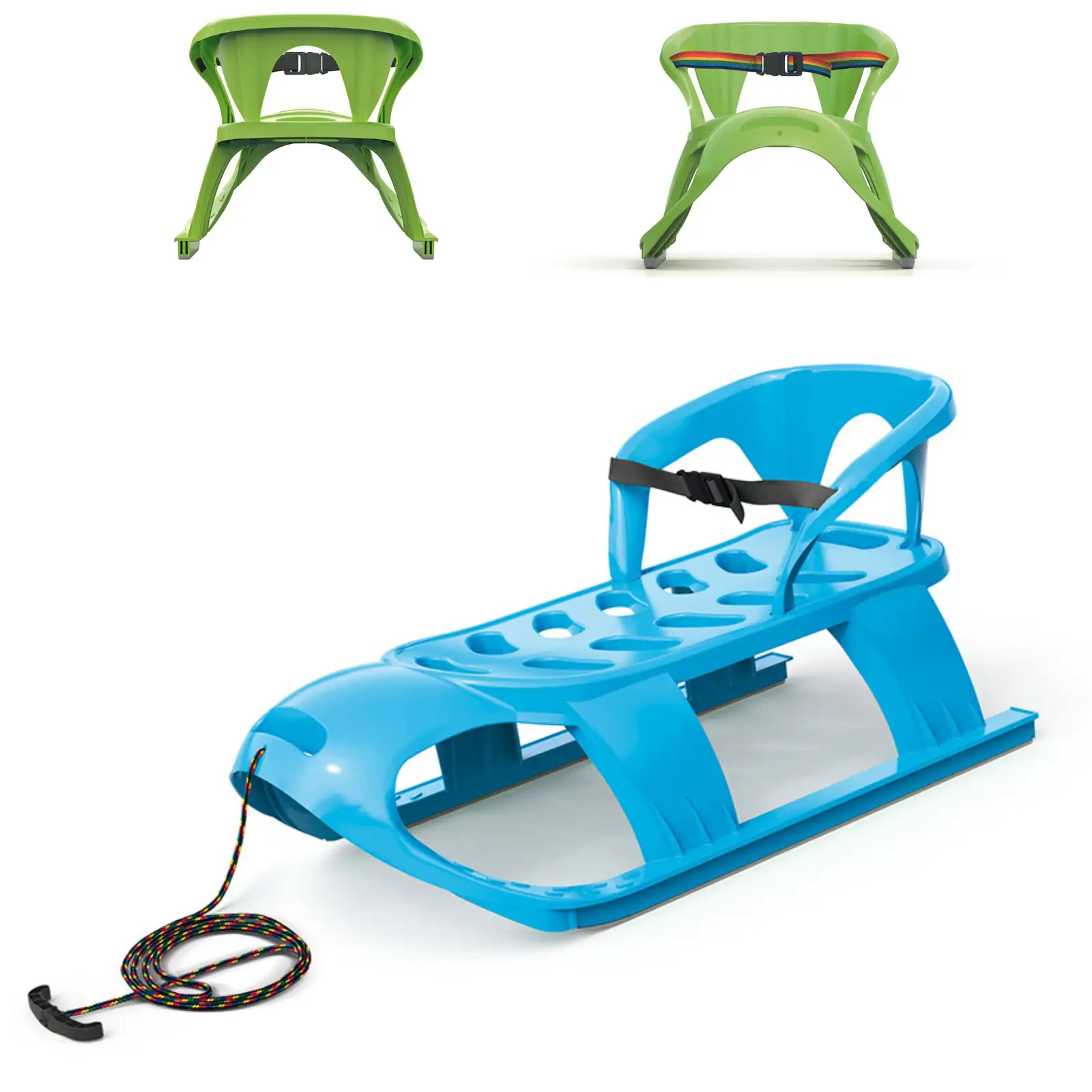 Sanki z oparciem BEZZY SEAT | Niebieski — 3