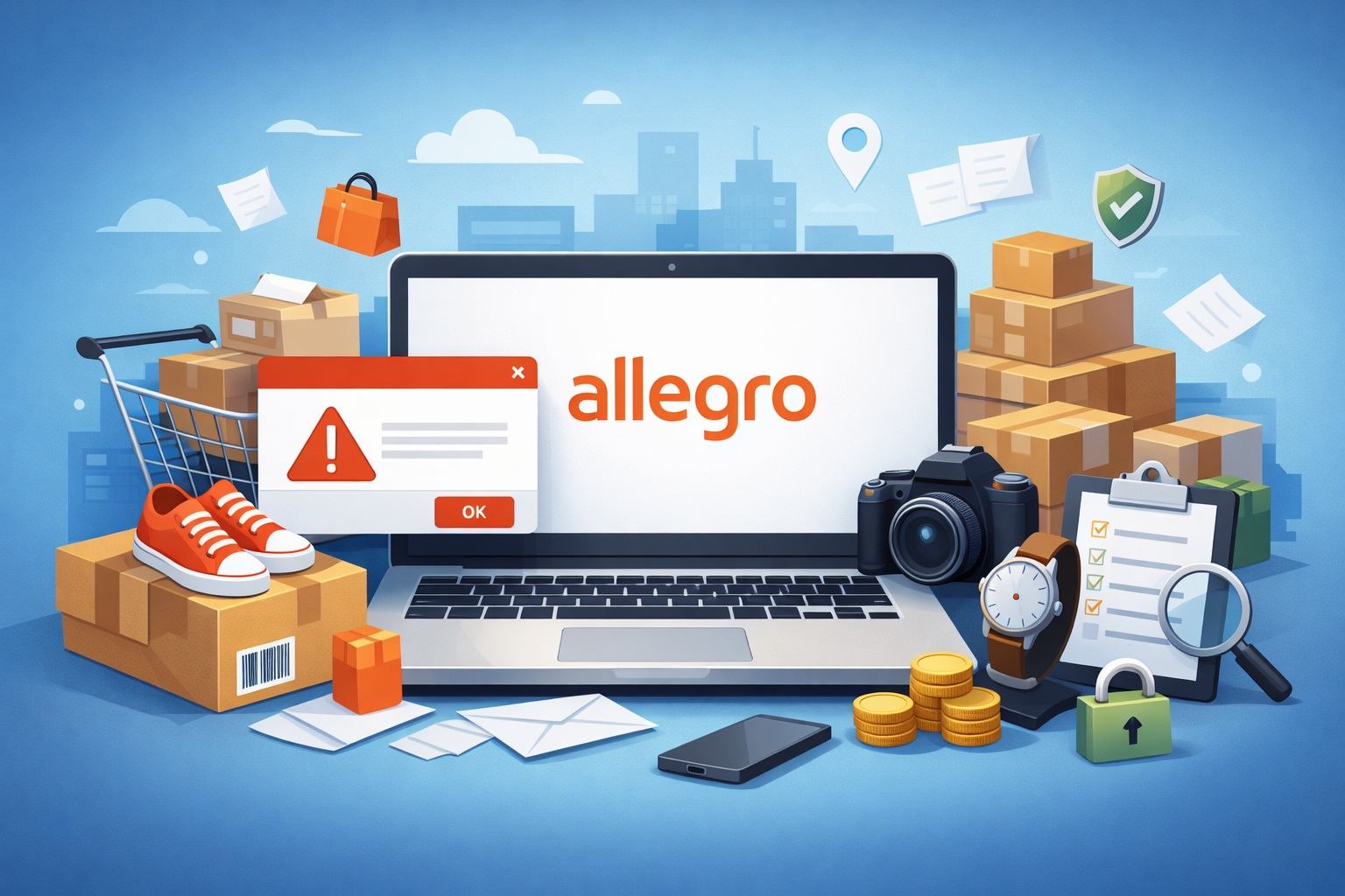 Błąd przy eksporcie produktu na Allegro: brak akceptacji Warunków Ochrony Marek – jak to naprawić?