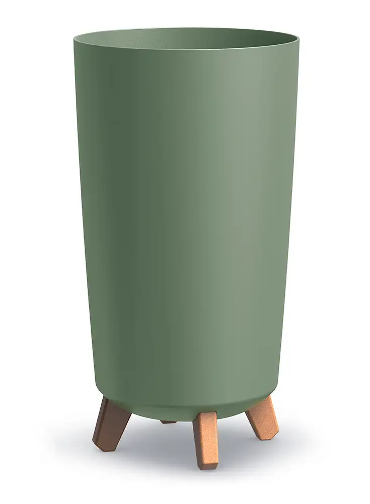 Doniczka na nóżkach GRACIA TUBUS SLIM DGTL240 | Ziemisty zielony — 6