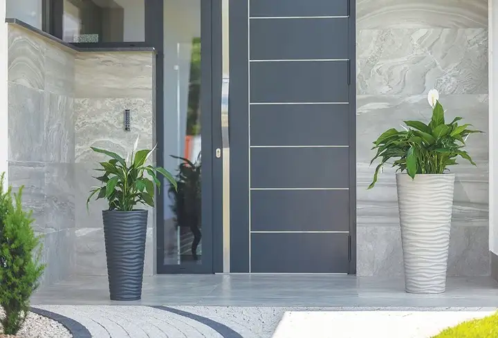 Doniczka okrągła Sahara Dunes Slim 40 | Czarny — 3