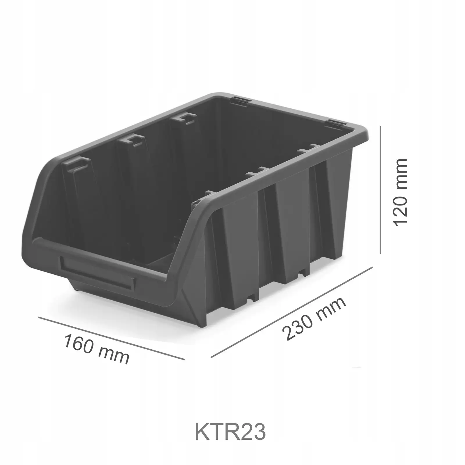 Pojemnik magazynowy Truck KTR23 | Czarny — 12