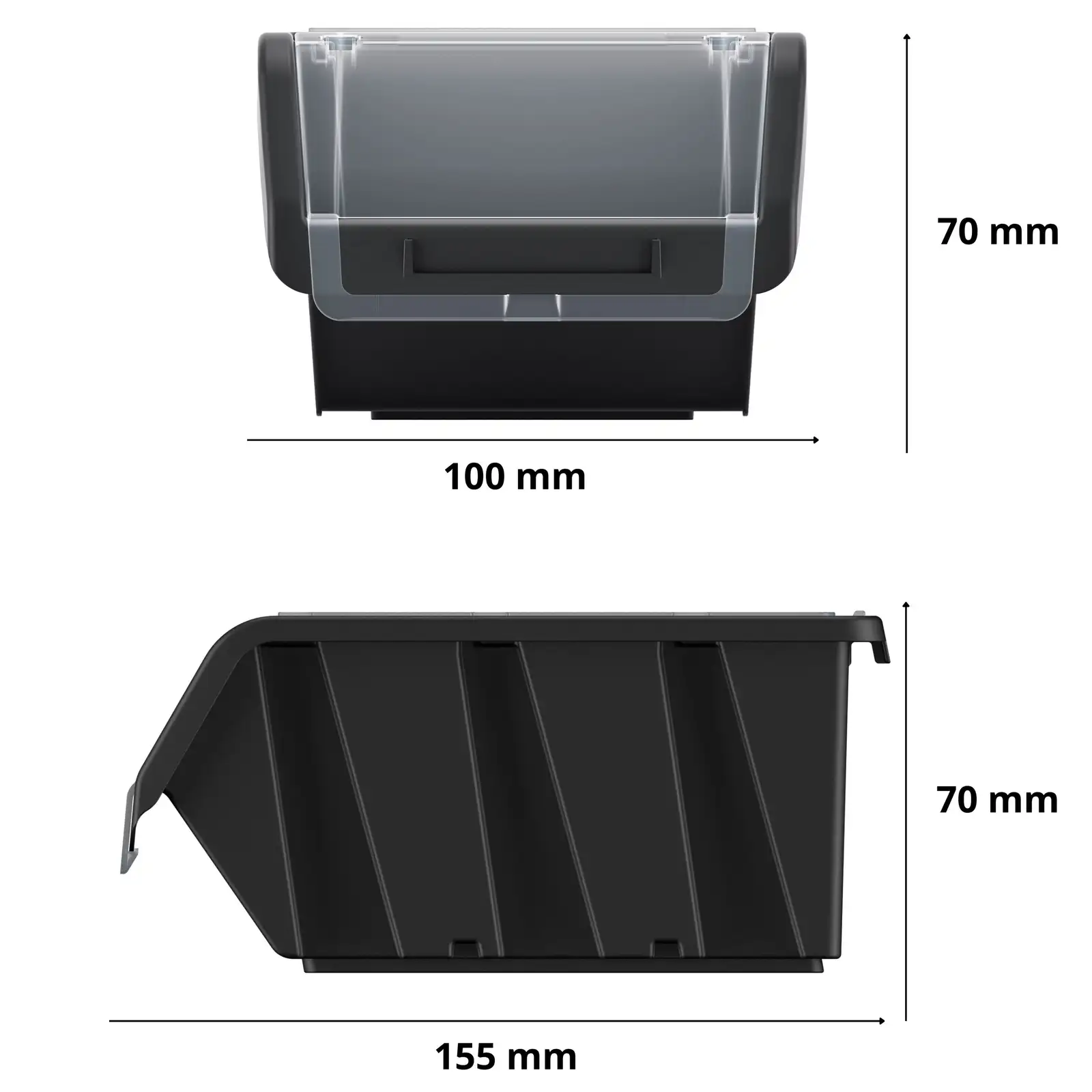 Pojemnik magazynowy Truck Plus KTR16F | Czerwony — 2