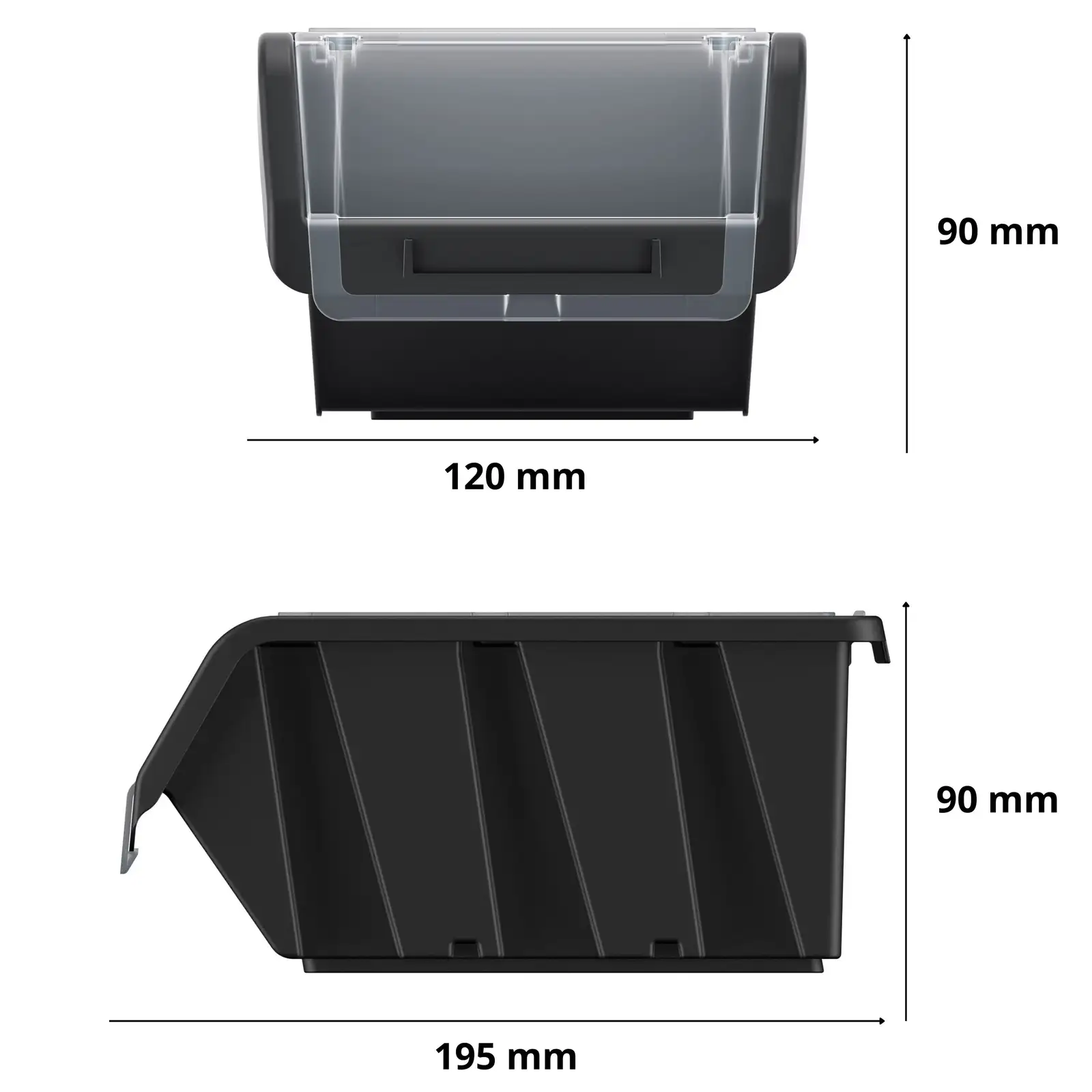 Pojemnik magazynowy Truck Plus KTR20F | Czerwony — 2