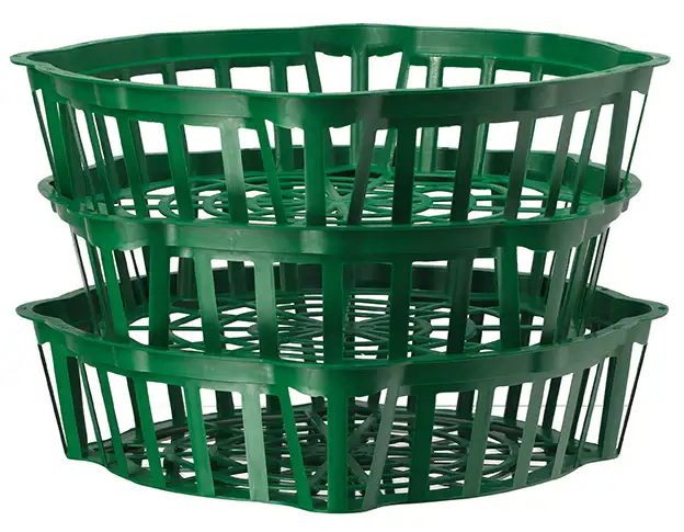 Koszyk do cebulek okrągły 30cm | Zieleń trawiasta — 3