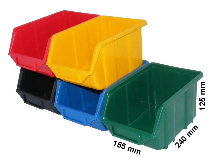 Pojemnik magazynowy - Ecobox średni | Czerwony — 5